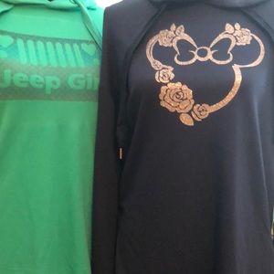 Minnie Mouse design on Avía athletic hoodie